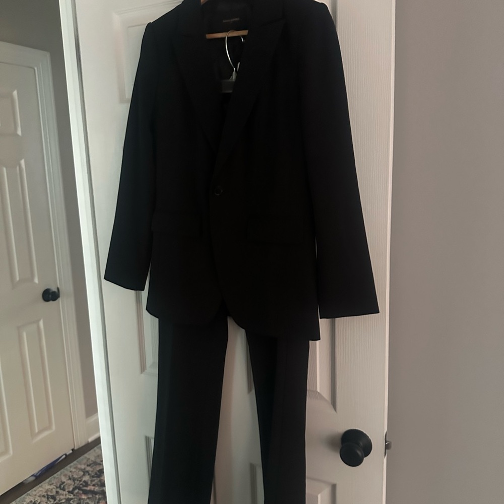 Banana Republic Black bootcut work suit
